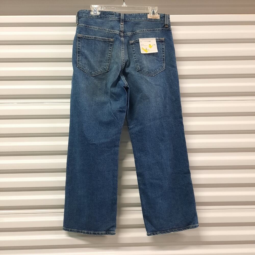 AG Denim Kinsley Jeans Women's Size 32R Blue High Rise Pop Crop Flare Wide Leg - Picture 6 of 14
